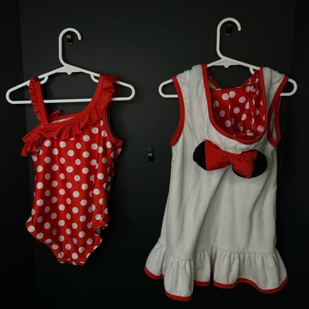 - Disney Minnie Mouse Polka Dot Swimsuit Set size 3T